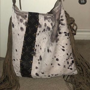 Cowhide purse